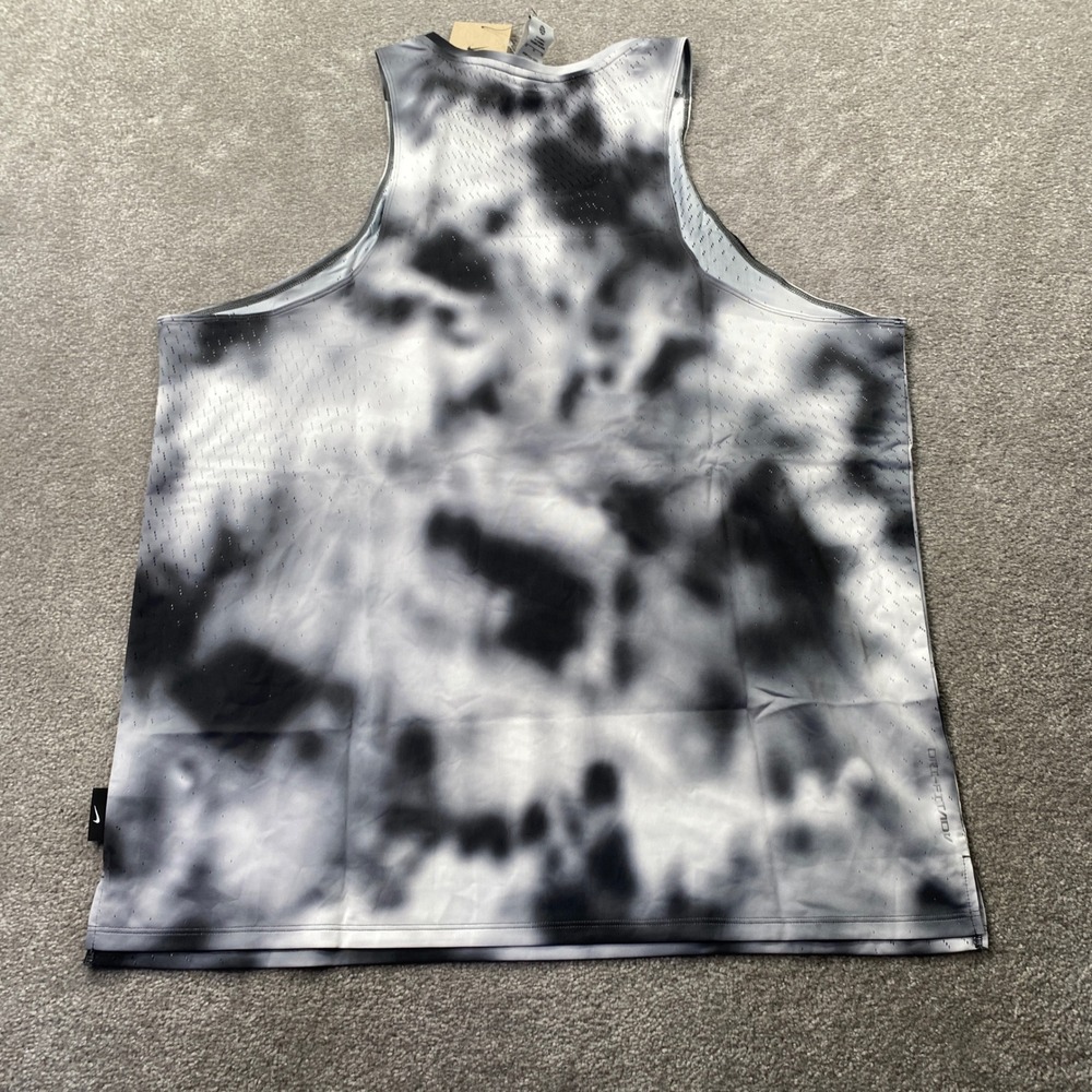 Nike Running Division Tank Top Mens XL Black White Tie Dye Dri-FIT ADV HJ4146 - Picture 2 of 10